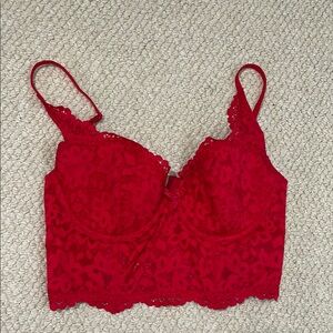 Victoria’s Secret Red Lace Bralette